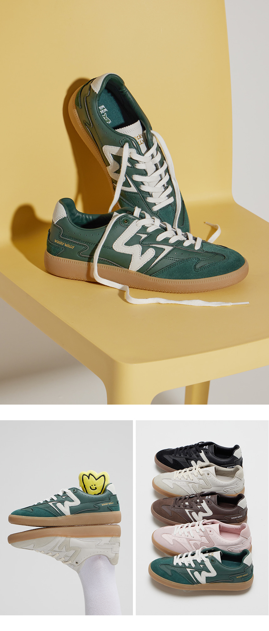 MUSINSA | WACKY WILLY Origin Sneakers Green