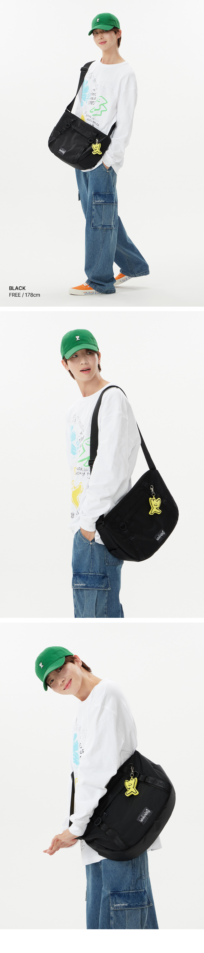 ショルダーバッグ WACKY WILLY CORDURA WEBBING CROSSBAG Wacky Willy】☆男女兼用☆SALE☆Cordura Webbing Cross bag