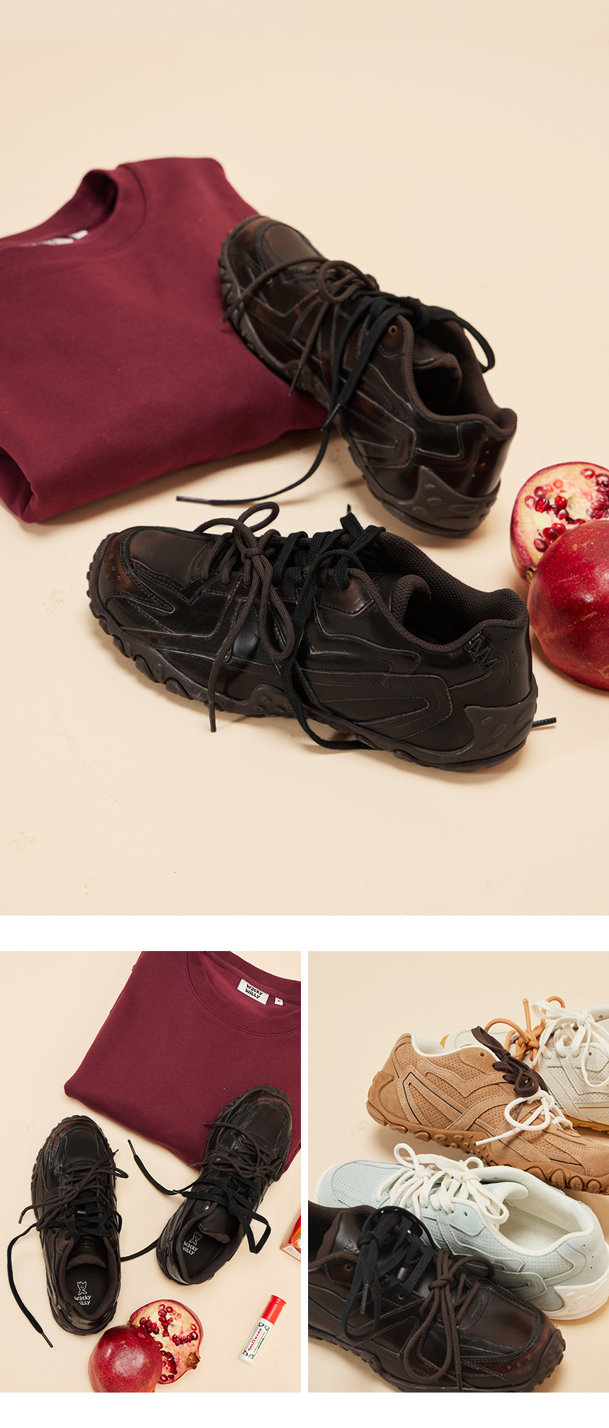 ★Wacky WiLLy★ Waki Low Sneakers Brown MUSINSA | WACKY WILLY Origin Sneakers Brown