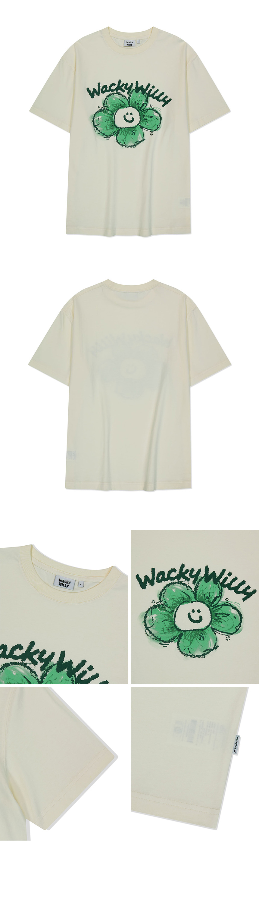 [WACKYWILLY]シグネチャー ビッグ リリー 半袖 Tシャツ(3 COLOR) MUSINSA公式 | WACKY WILLY Signature Big Lily Short Sleeve T